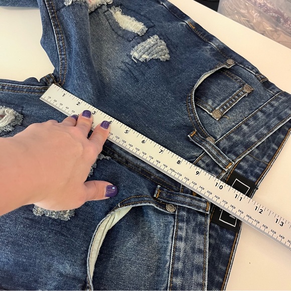 Vintage Jeans Mens 30X30 Y2K Brooklyn Xpress Distressed Patch Denim Destroyed - Picture 8 of 12